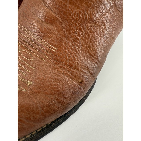 Tony Lama U65314 Men's Cowboy Boots Size 10EEE Brown Leather Western Rodeo VTG - Picture 12 of 12